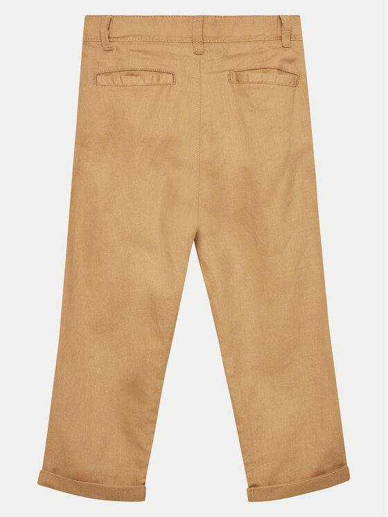 United Colors Of Benetton United Colors Of Benetton Auduma bikses 4BE7CF02U Bēšs Regular Fit