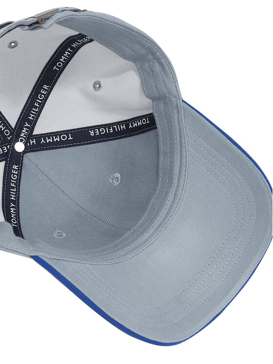Tommy Hilfiger Tommy Hilfiger Czapka z daszkiem Th Corp Flannel 6 Panel Cap AM0AM13164 Szary
