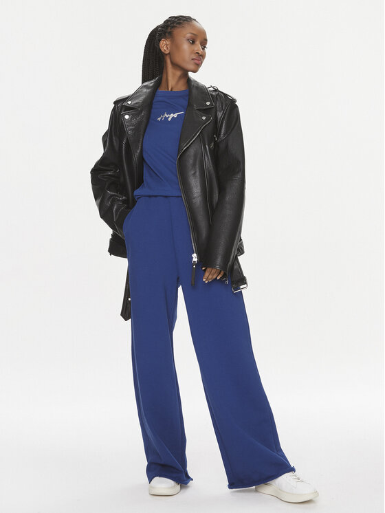 HUGO Hugo Тишърт Classic 50508289 Тъмносин Regular Fit