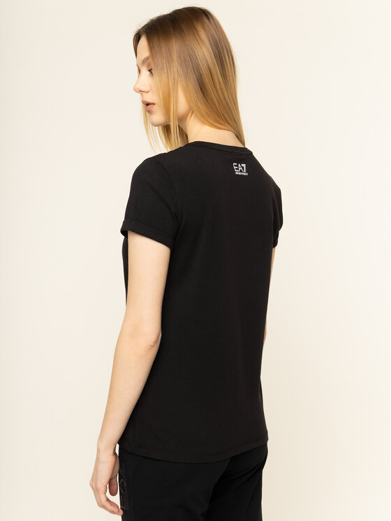 EA7 Emporio Armani EA7 Emporio Armani Tričko 3HTT30 TJ12Z 1200 Čierna Regular Fit
