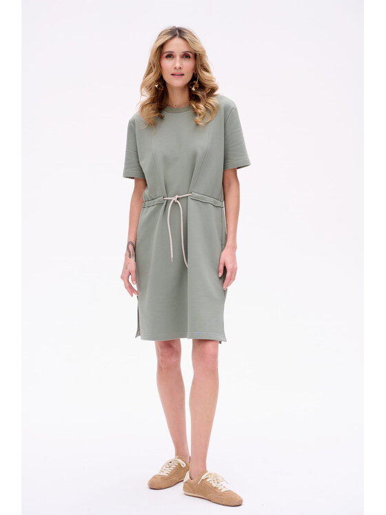 blue shadow blue shadow Sukienka Delta Zielony Regular Fit