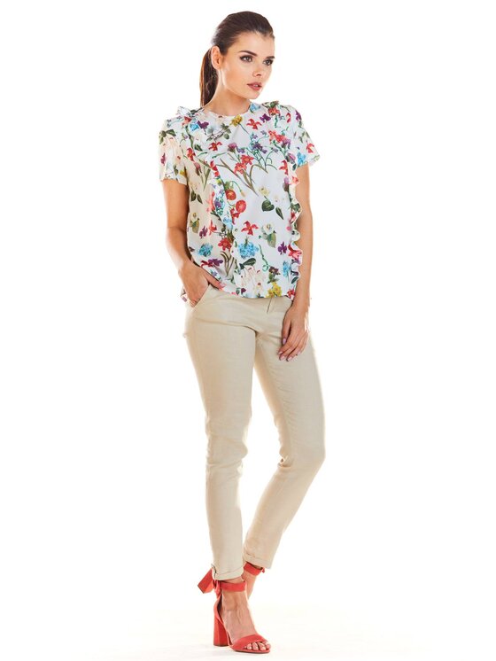 Infinite You Infinite You Bluzka M198 Écru Basic Fit
