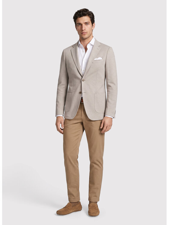 Pako Lorente Pako Lorente Marynarka P26WN-3X-022 Beżowy Slim Fit