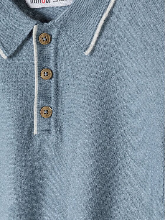 minoti minoti Polo 29SET207 Błękitny Regular Fit