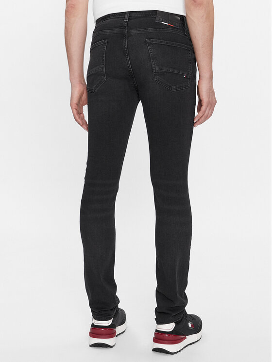 Tommy Hilfiger Tommy Hilfiger Jeansy Bleecker MW0MW33350 Černá Slim Fit