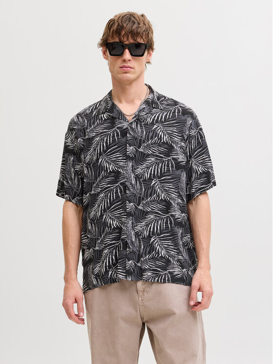 Jack & Jones Cămașă Jeff 12288854 Negru Relaxed Fit
