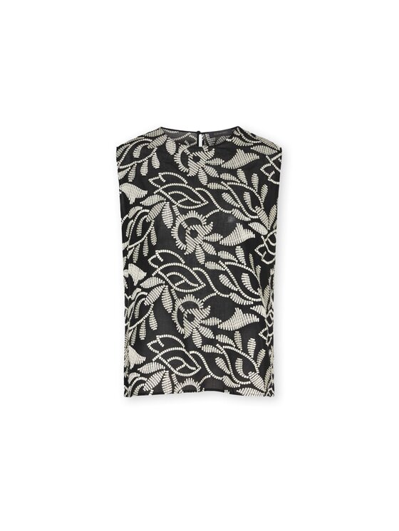 Elena Mirò Elena Mirò Top D018E100025N001 Czarny Regular Fit