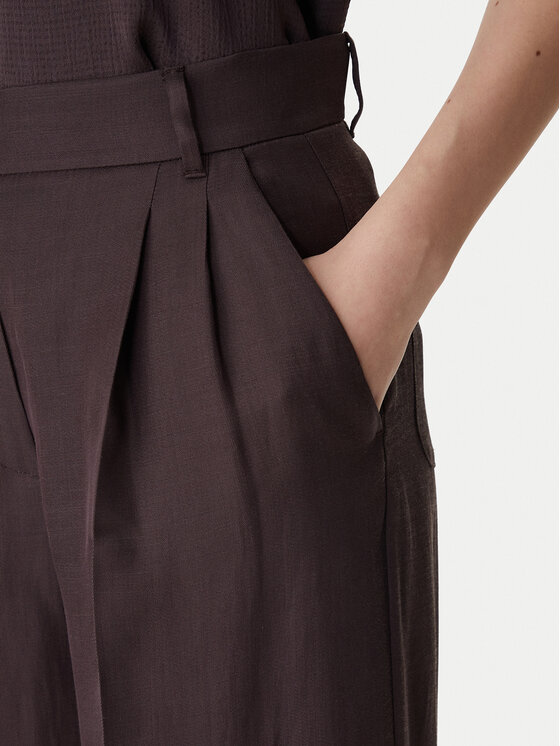Marella Marella Текстилни панталони Emme by Marella Adito 2615131221 Кафяв Straight Fit