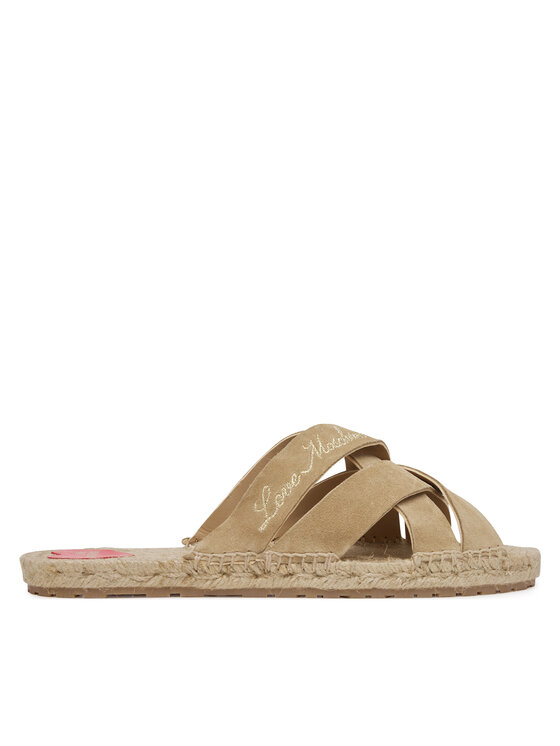 Şlapi LOVE MOSCHINO JA28362G0MIG0104 Bej