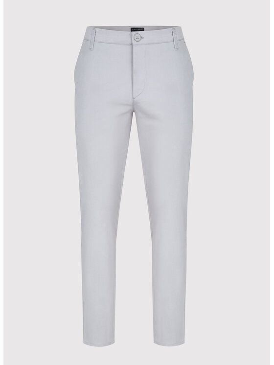 Pako Lorente Pako Lorente Chinosy P23SB-WX-005 Szary Classic Fit