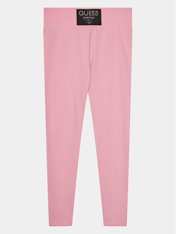 Guess Guess Leggings J4RB04 J1314 Ružičasta Slim Fit