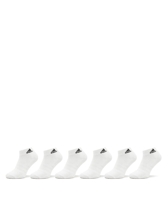 adidas Chaussettes basses unisex Cushioned Sportswear Ankle Socks 6 Pairs HT3442 Blanc
