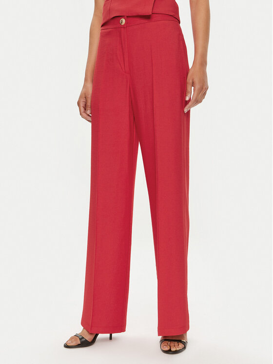 ViCOLO ViCOLO Szövet nadrág TB0049 Piros Regular Fit