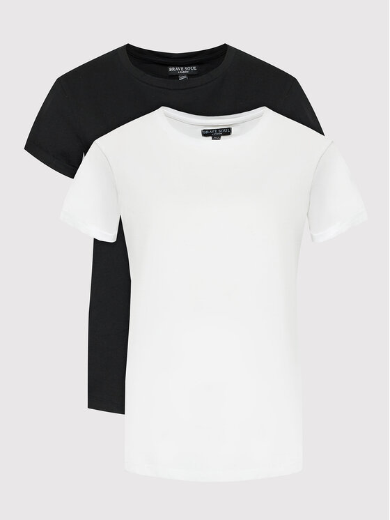 Brave Soul 2 marškinėlių komplektas LTS-544ELANOR2PK Spalvota Regular Fit