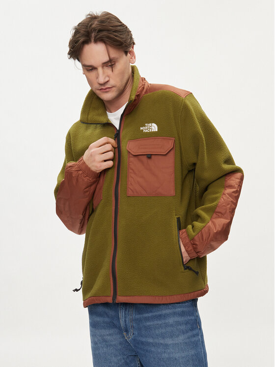 The North Face Fleecová mikina Royal Arch NF0A7UJB Zelená Regular Fit