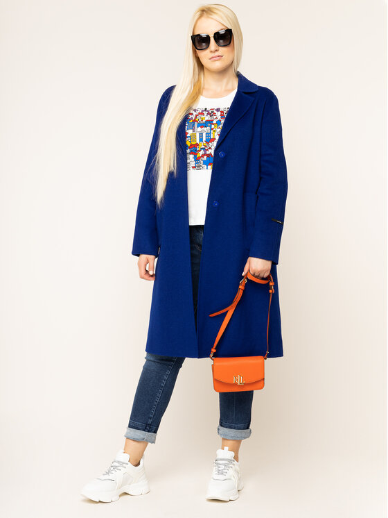 Persona by Marina Rinaldi Persona by Marina Rinaldi Вълнено палто 1013059 Тъмносин Regular Fit