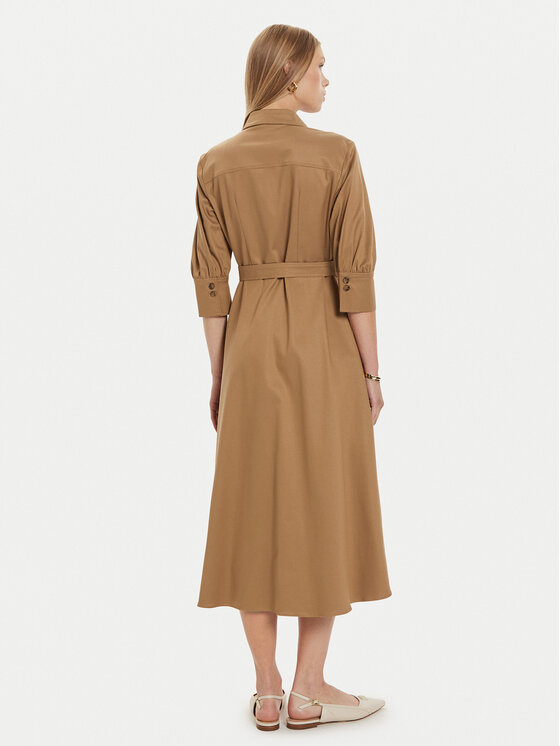 Marella Marella Rochie tip cămașă Fiemme1 2423226251 Bej Regular Fit