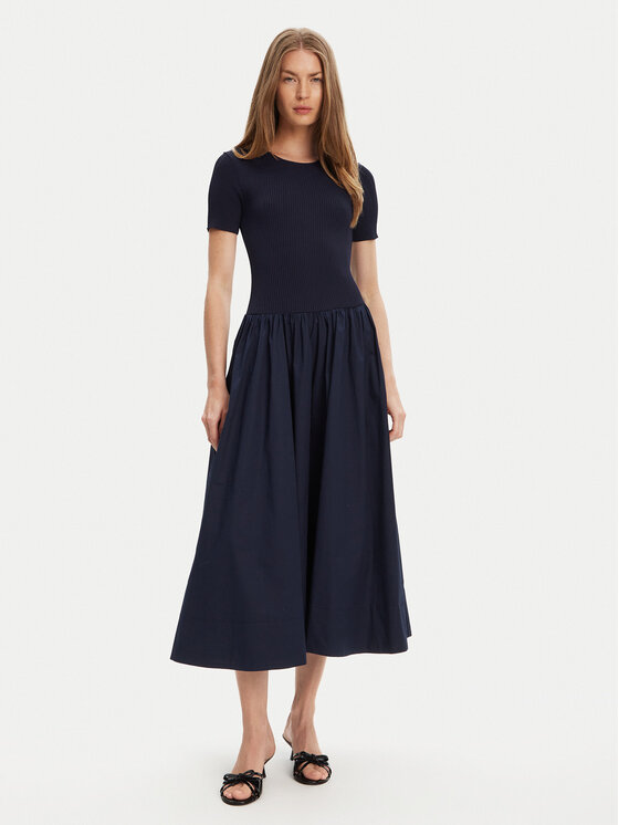 STAUD Každodenné šaty Laroquette R25S2252PM Tmavomodrá Regular Fit