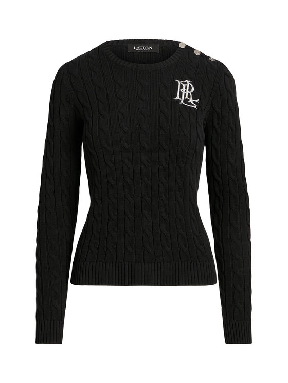 LAUREN RALPH LAUREN Lauren Ralph Lauren Pulover 200932223001 Negru Slim Fit