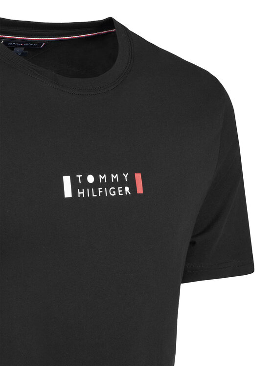 Tommy Hilfiger Tommy Hilfiger Marškinėliai Brand Love MW0MW41453 Juoda Regular Fit