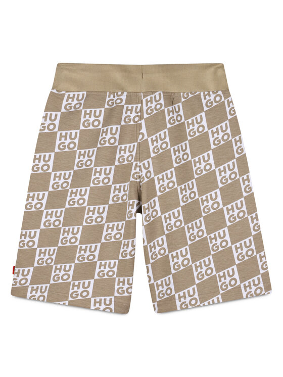 HUGO HUGO Pantaloni scurți sport G00999 D Bej Regular Fit