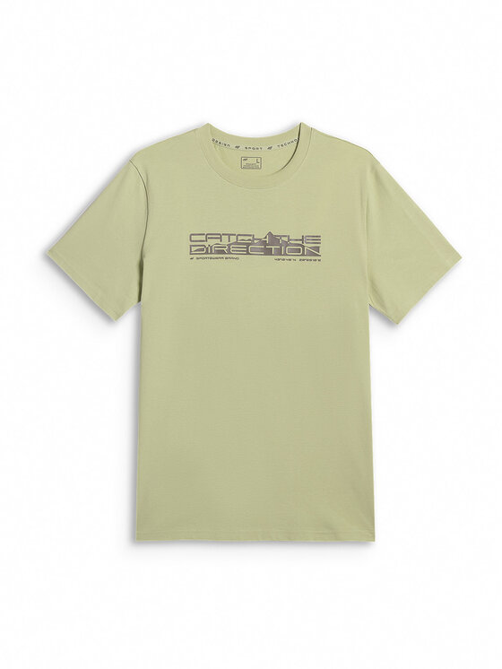 4F 4F T-Shirt TREKKING Zielony jasny Regular Fit