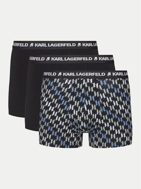 KARL LAGERFELD Set Od 3 Para Bokserica 246M2100 Crna