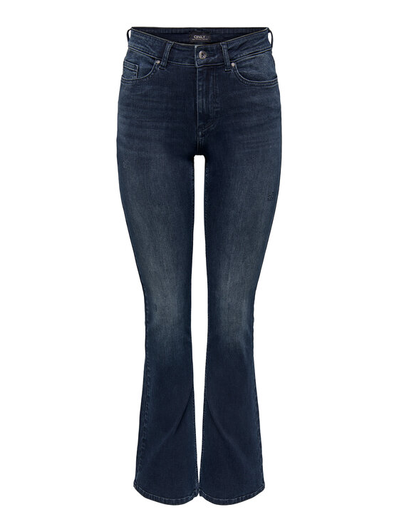 ONLY ONLY Jeans hlače Blush 15233833 Mornarsko modra Flared Fit