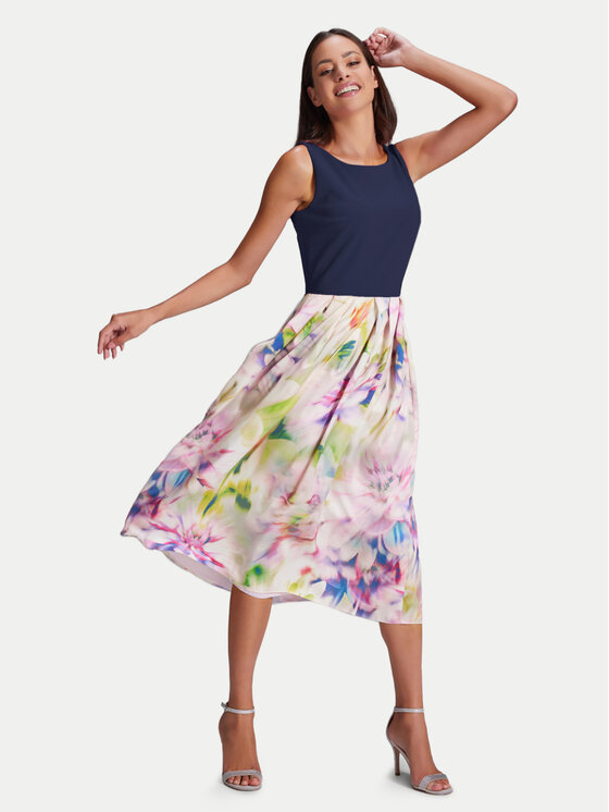 Swing Swing Sukienka koktajlowa 5AG25800 Kolorowy Regular Fit