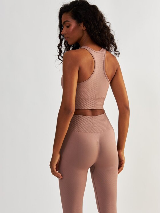 BeShaped BeShaped Biustonosz sportowy Bezszwowy Femme Force Różowy