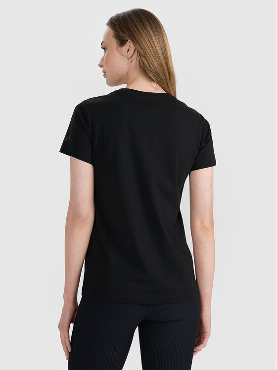 4F 4F T-Shirt FOB SUMMER Czarny Regular Fit