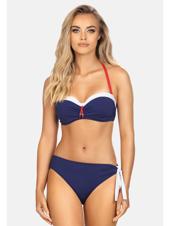 Miss Lou Miss Lou Bikini ML038 Blu scuro