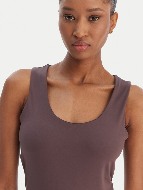 Marella Marella Marškinėliai Tiglio 2615941051 Ruda Slim Fit