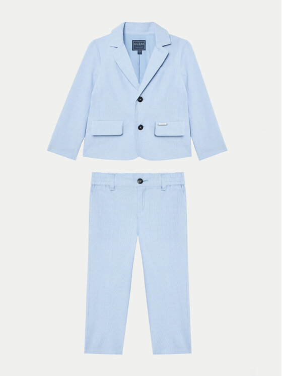 Guess Guess Костюм N5RG00 WGTX0 Блакитний Regular Fit