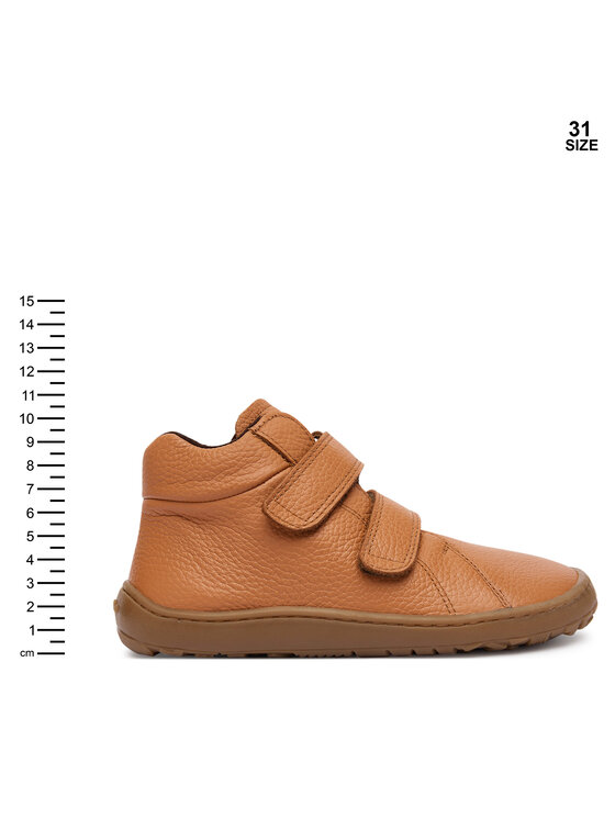 Froddo Froddo Kotníková obuv Barefoot Winter Furry G3110263-2 S Hnědá