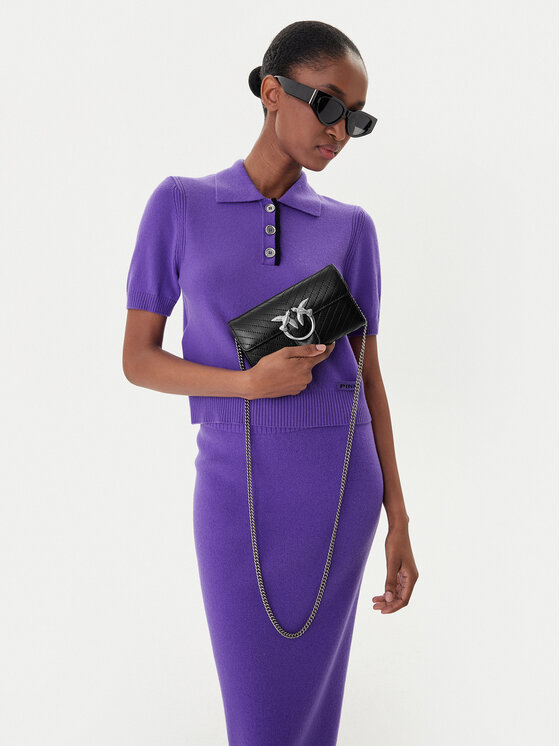 PINKO Geantă Love One Wallet Light AI 25-26 PLTT 105344 A2JC Negru