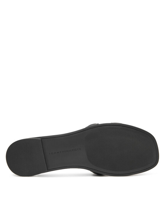 Tommy Hilfiger Tommy Hilfiger Şlapi Th Logo Strap Mule FW0FW08671 Negru