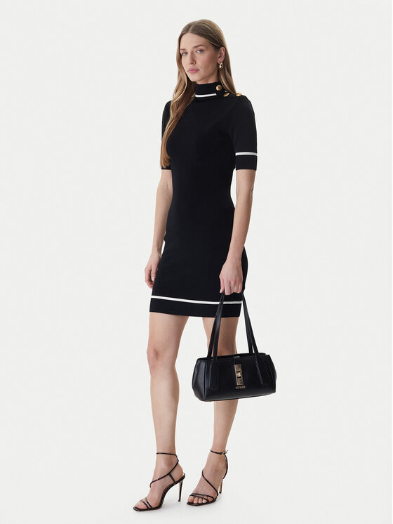 Marciano Guess Marciano Guess Úpletové šaty 6RGK24 5905Z Čierna Classic Fit