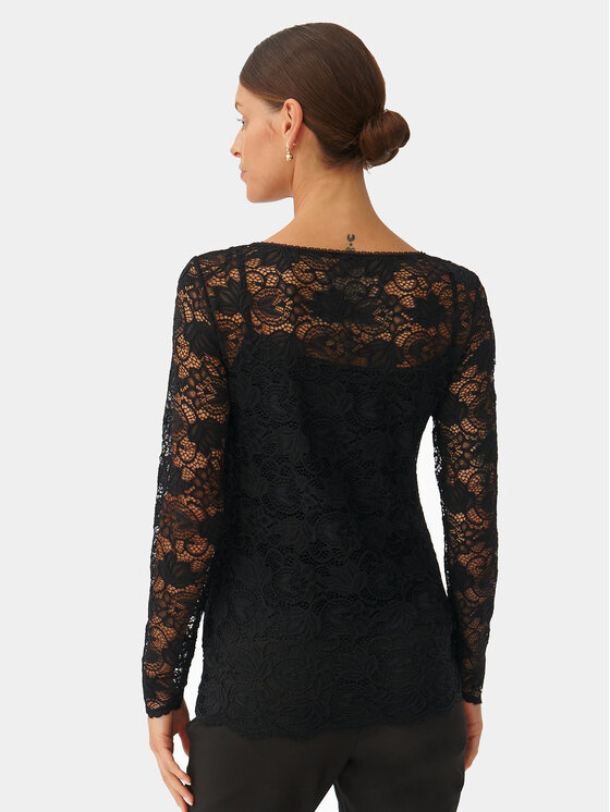 TATUUM Tatuum Bluzka Larena T2322.050 Czarny Slim Fit
