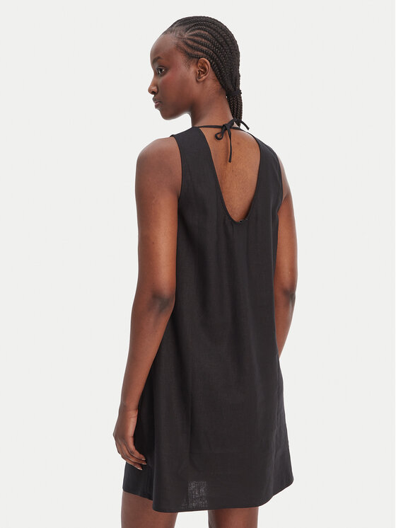 Seafolly Seafolly Sommerkleid Palermo 55508-DR Schwarz Regular Fit