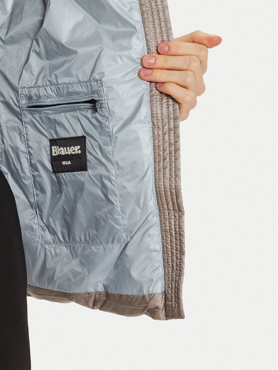 Blauer Blauer Vatovaná bunda 24WBLDC03051 Šedá Regular Fit