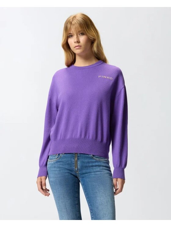 PINKO PINKO Maglione 85847 Viola Regular Fit
