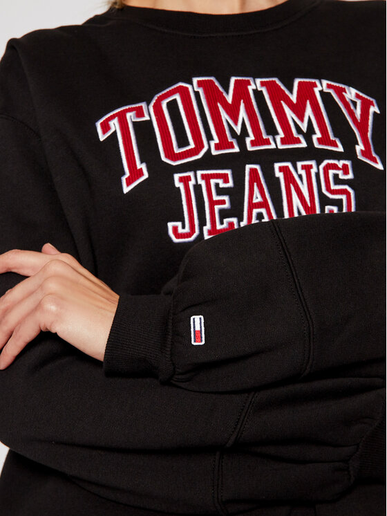 tommy jeans collegiate logo hoodie