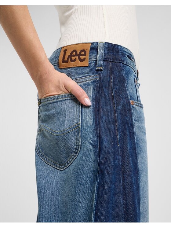 Lee Lee Jeansy Rider Blissful Blue Niebieski Bootcut Fit