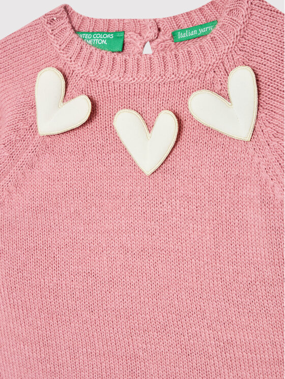 United Colors Of Benetton United Colors Of Benetton Пуловер 1176C1121 Розов Regular Fit