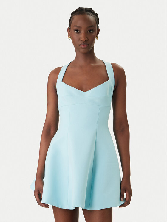 Bardot Bardot Koktélruha Deserae Halter Neck 60380DB Világoskék Regular Fit