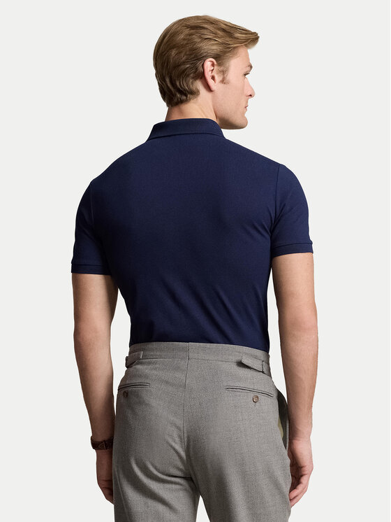 Polo Ralph Lauren Polo Ralph Lauren Polo marškinėliai 710941439003 Tamsiai mėlyna Custom Slim Fit