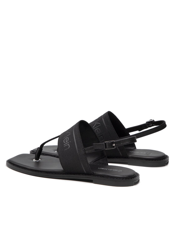 Sandali Squared Flat Tp Sandal He HW0HW00818 Nero