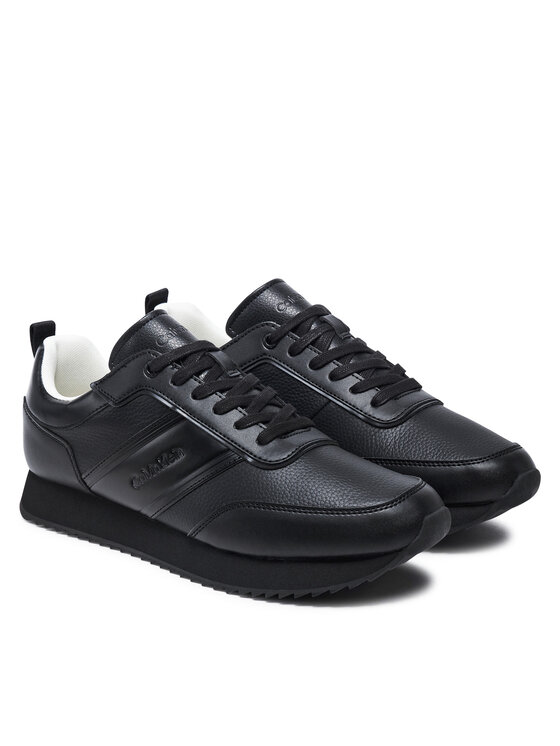 Calvin Klein Calvin Klein Laisvalaikio batai Low Top Lace Up Logo Lth HM0HM01654 Juoda
