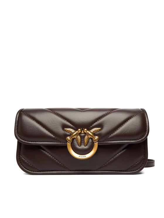 PINKO PINKO Torbica Love Box Baguette Al 25-26 PLTT 105083 A2W2 Smeđa